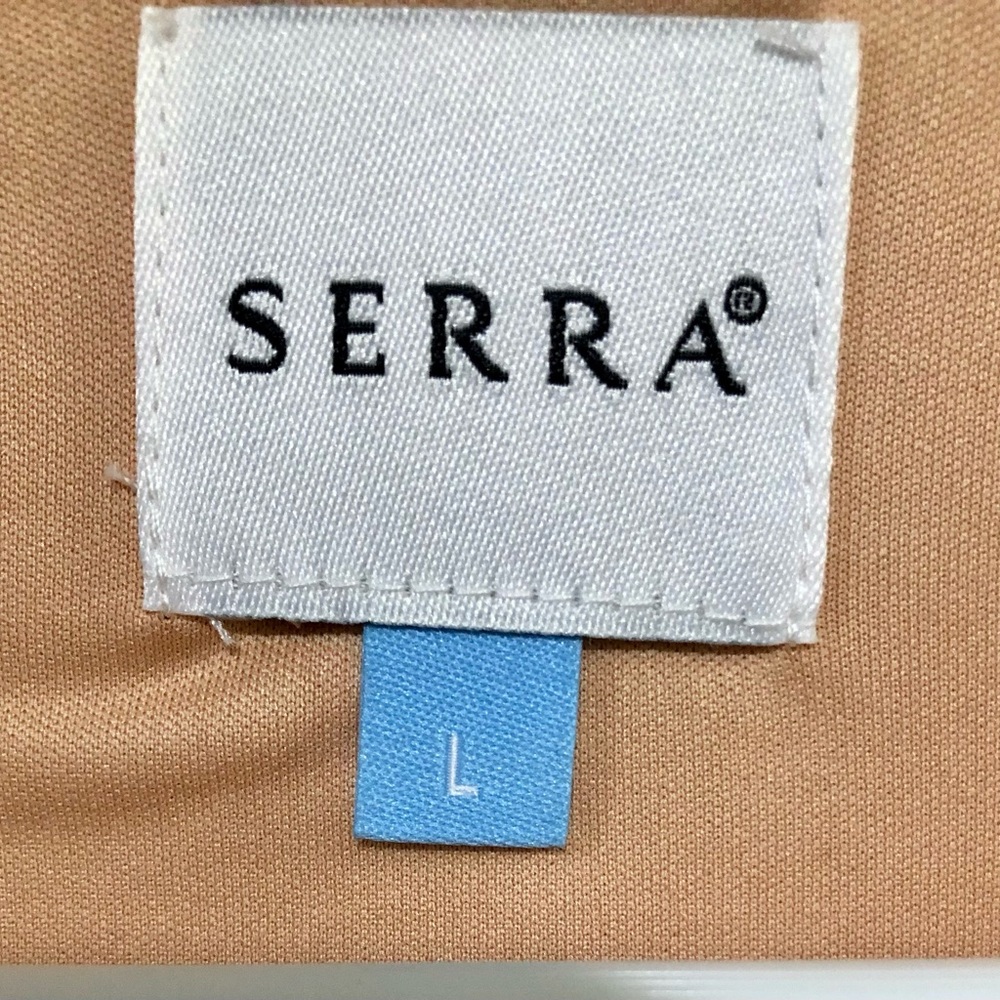 Nude sparkling long sleeve dress from Serra size Large. Never worn just washed. - Picture 3 of 8
